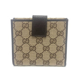 Gucci Folded wallet 112664 GG canvas / leather beige GG logo