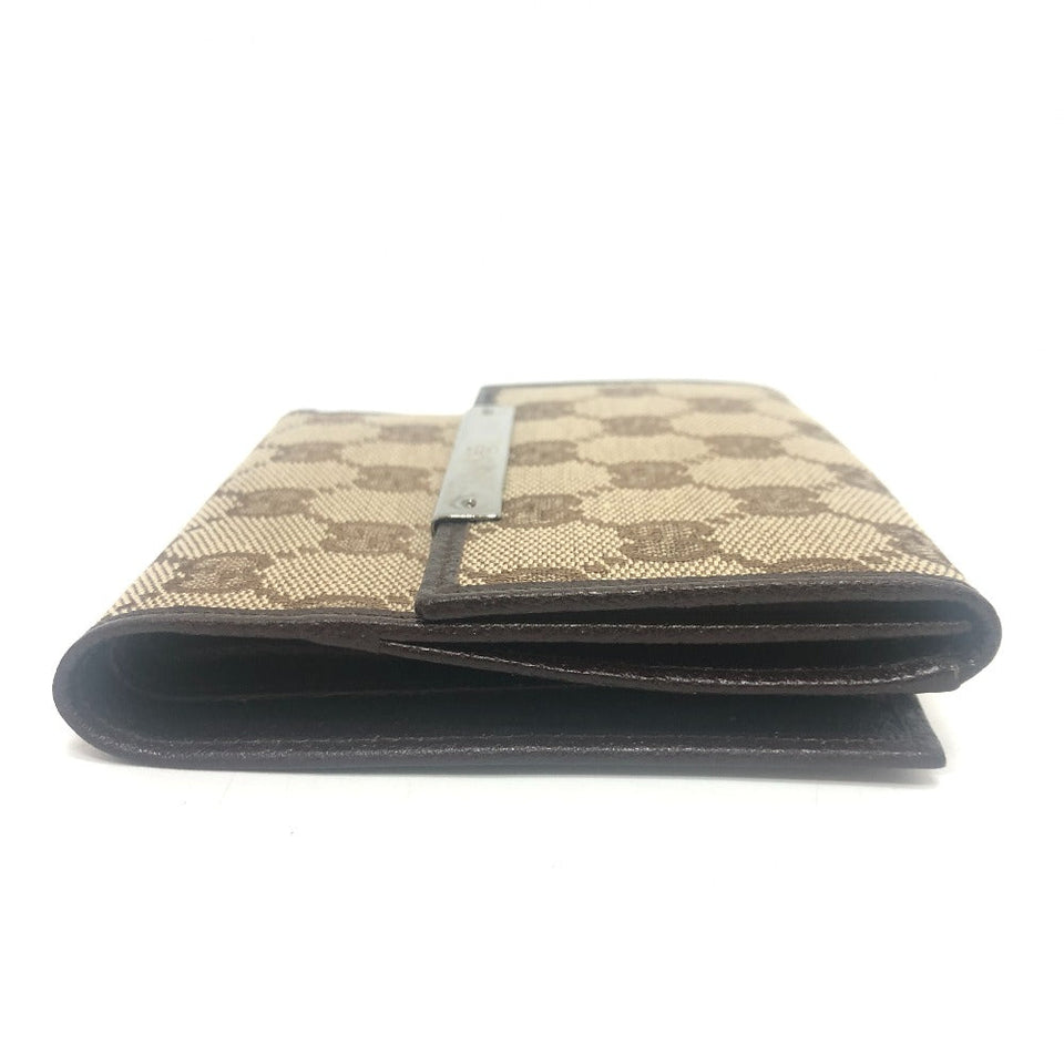 Gucci Folded wallet 112664 GG canvas / leather beige GG logo