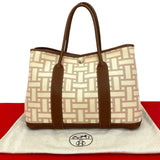 Hermes Tote Bag canvas Brown Garden party PM