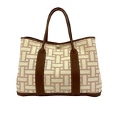 Hermes Tote Bag canvas Brown Garden party PM