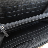 Gucci Long Wallet Purse 509644 leather black Interlocking G