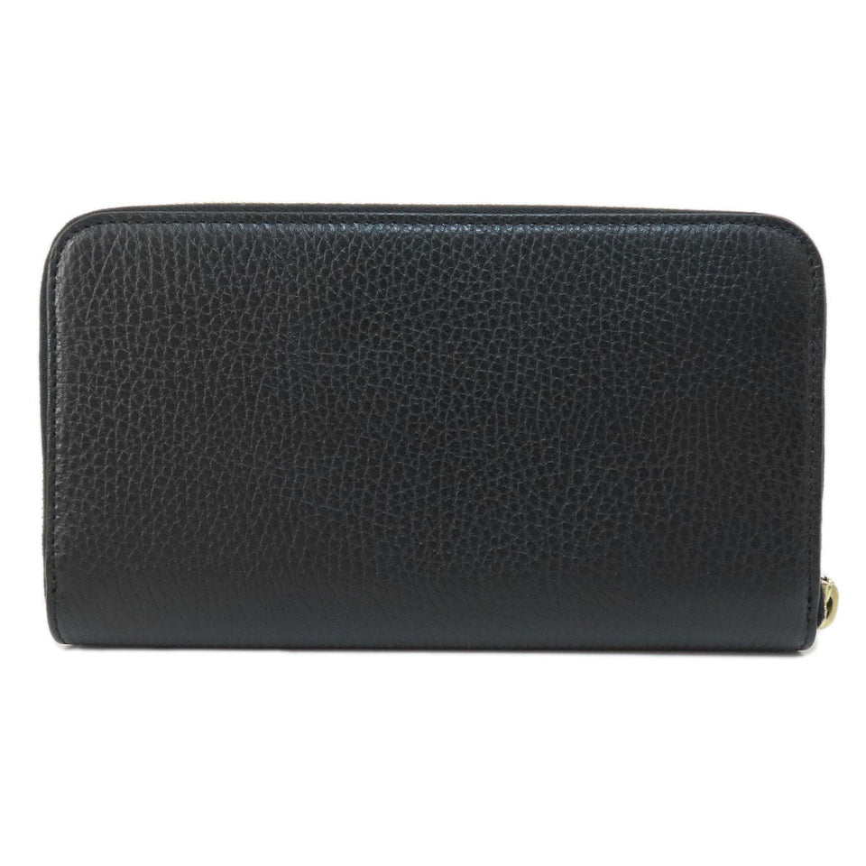 Gucci Long Wallet Purse 509644 leather black Interlocking G