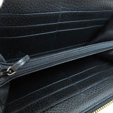 Gucci Long Wallet Purse 509644 leather black Interlocking G