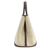 Hermes Tote Bag Tower ash beige Garden Party PM Maroon SilverMetal Women