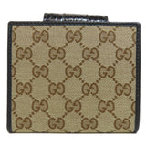 Gucci Bifold Wallet 181669 canvas Brown GG Women