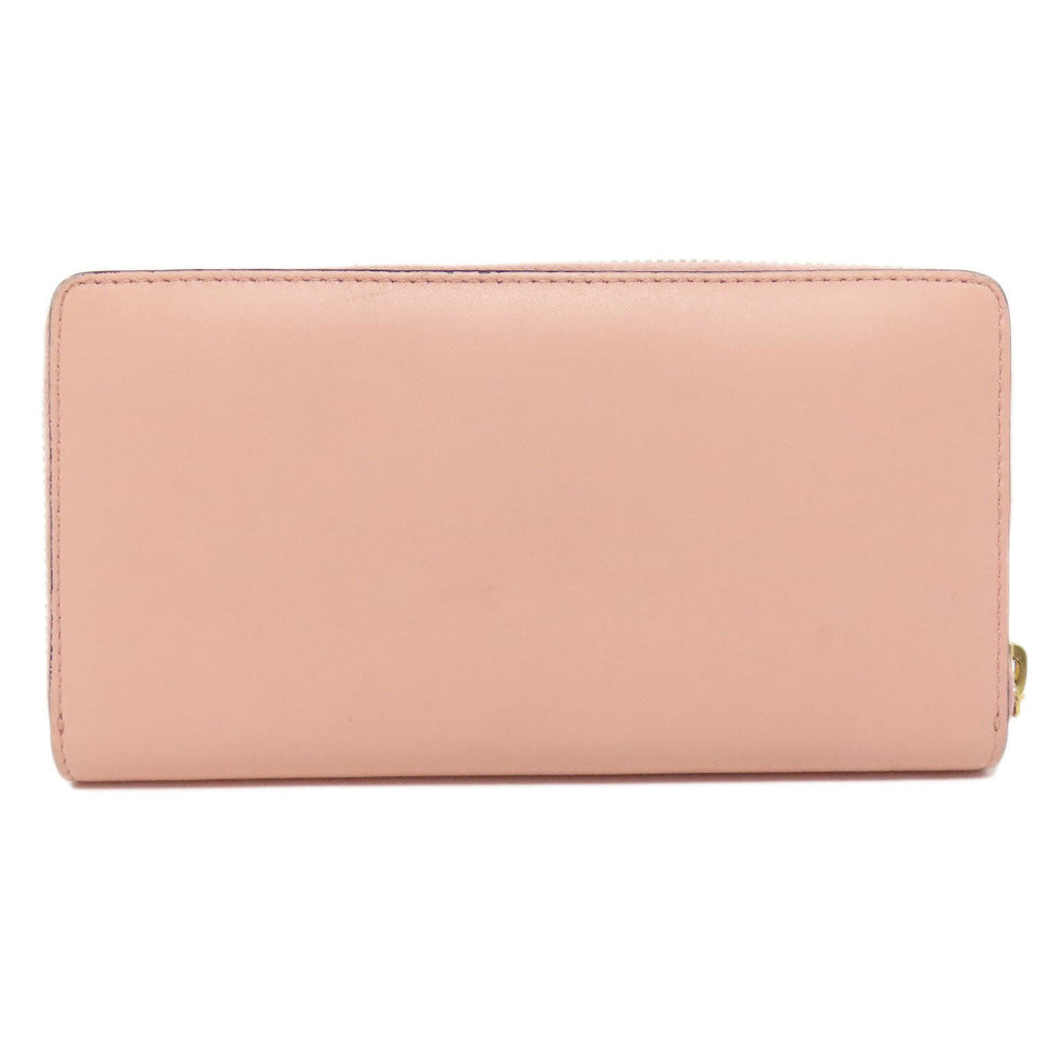 Gucci Long Wallet Purse 453158 leather pink logo Women