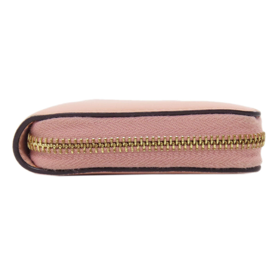 Gucci Long Wallet Purse 453158 leather pink logo Women