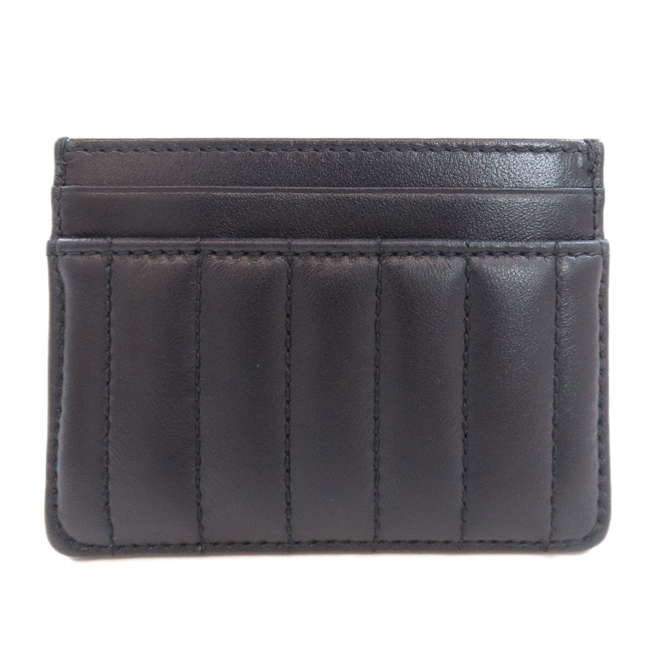 Burberry Card Case leather black logo Women(Unisex)