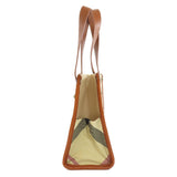 Burberry Tote Bag canvas Brown logo