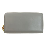 Gucci Long Wallet Purse 453158 leather gray Bamboo Women