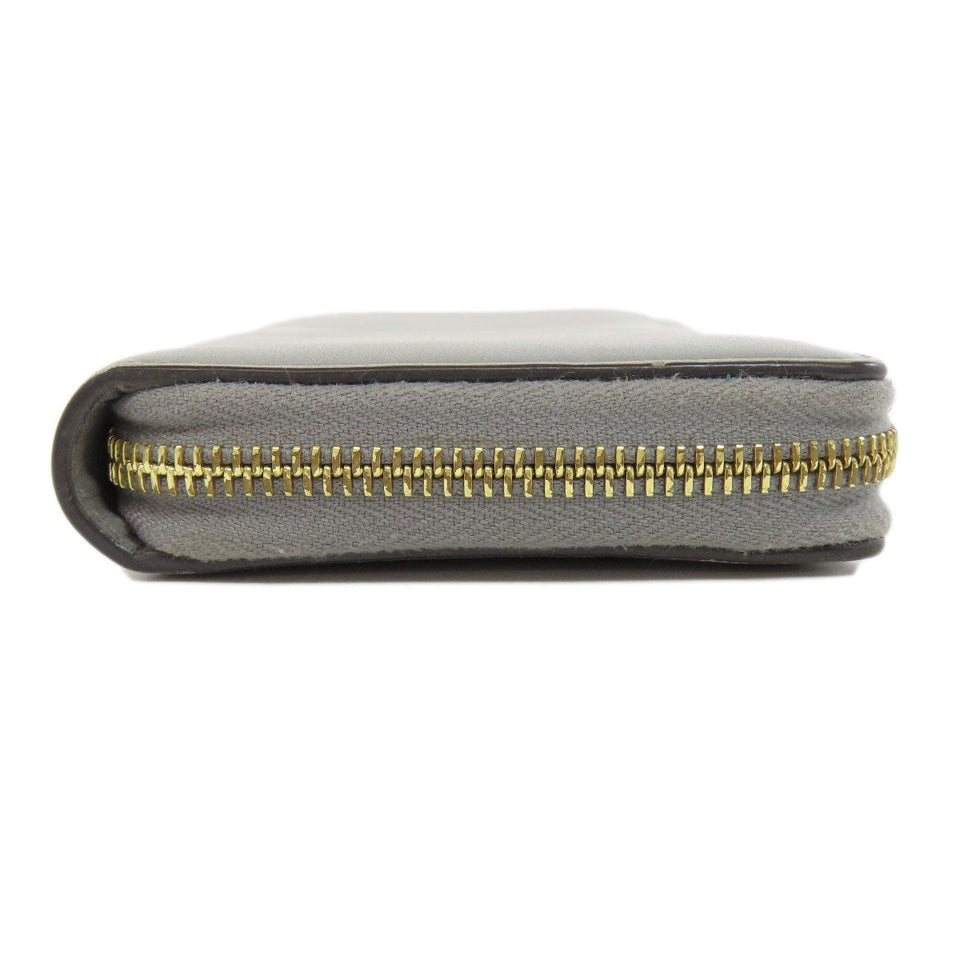 Gucci Long Wallet Purse 453158 leather gray Bamboo Women