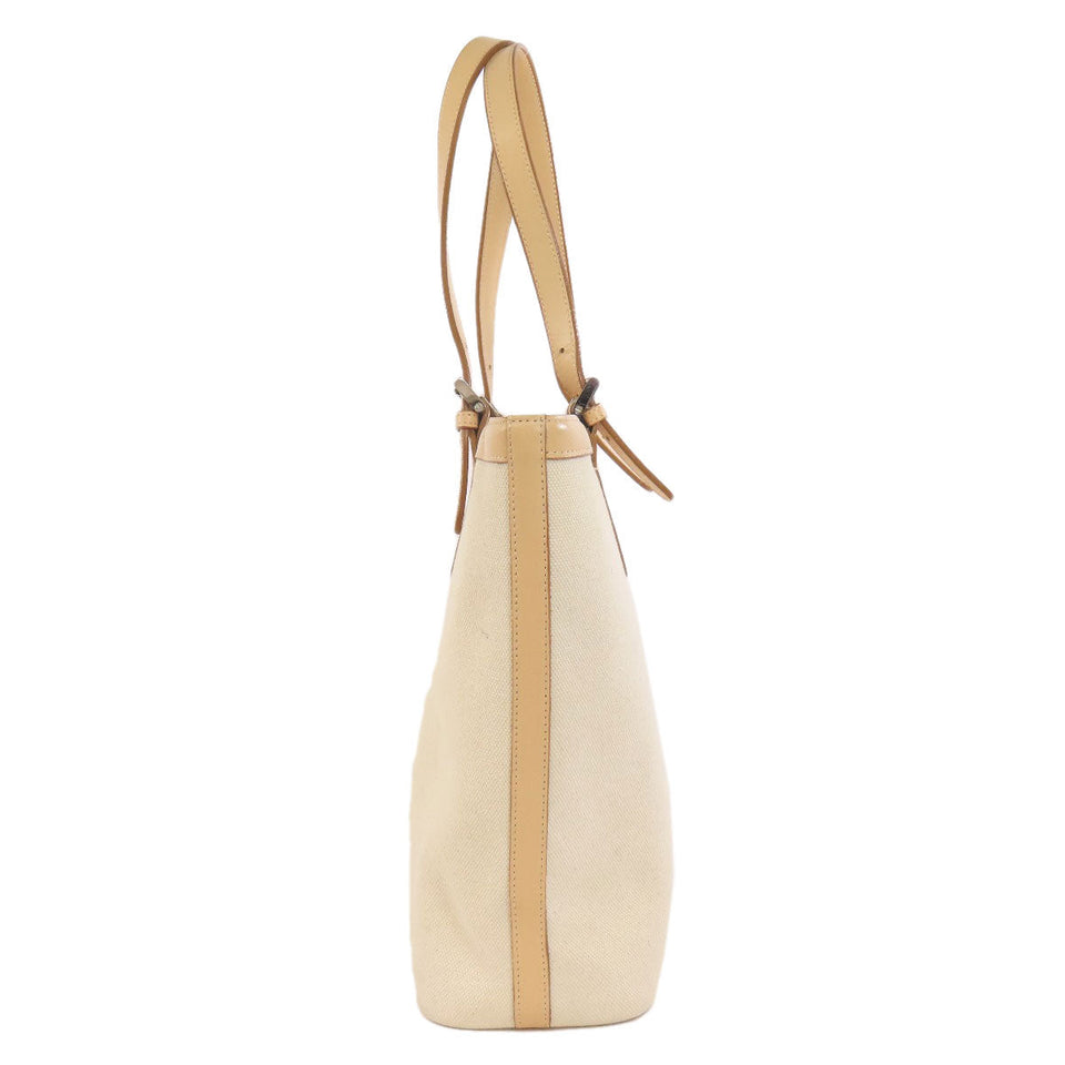 Burberry Tote Bag canvas beige logo