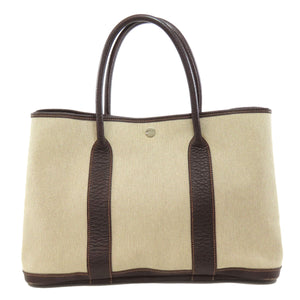 Hermes Tote Bag Tower ash beige Garden Party PM SilverMetal