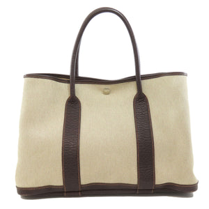Hermes Tote Bag Tower ash beige Garden Party PM SilverMetal
