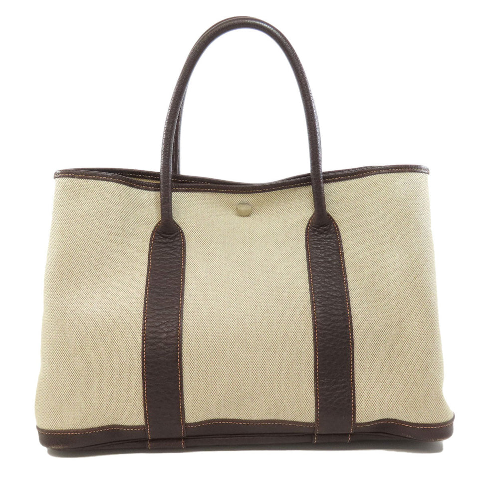 Hermes Tote Bag Tower ash beige Garden Party PM SilverMetal
