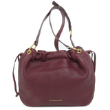 Burberry Shoulder Bag leather Red logo