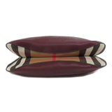 Burberry Shoulder Bag leather Red logo