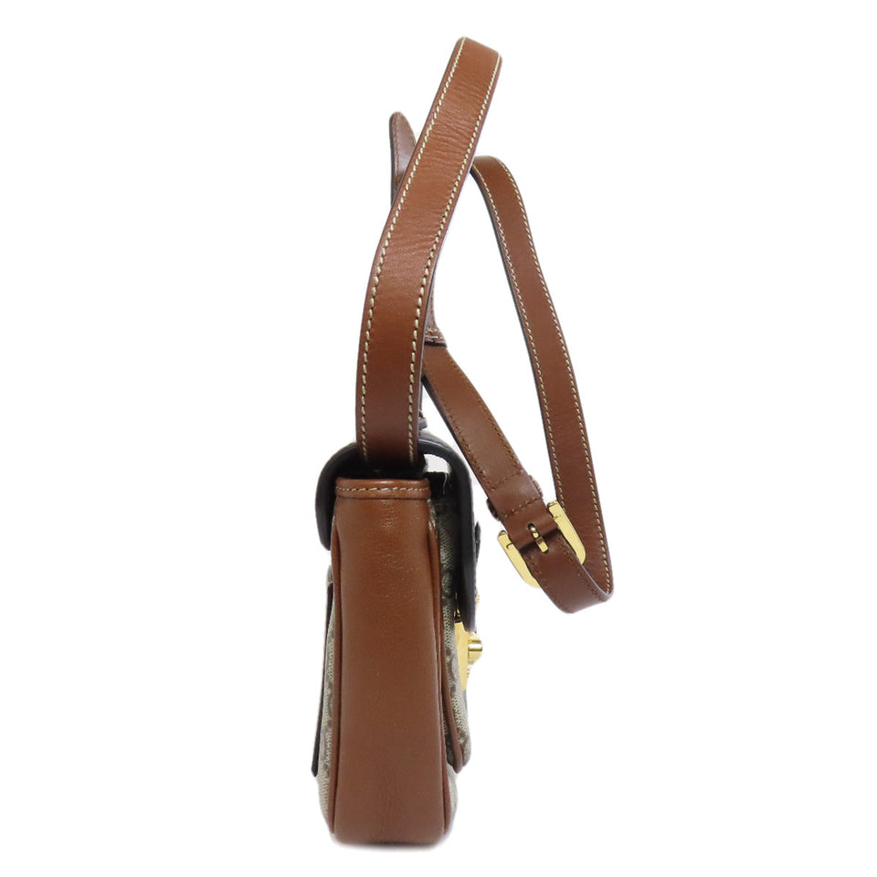 Gucci Shoulder Bag 658487 PVC Brown GG Supreme 2WAY Women