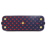 Gucci Handbag 620850 leather Navy Horsebit Dot Pattern 2WAY Women