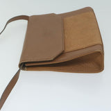 Luxury BurberrySs Shoulder Bag Leather Brown Auth 65946