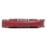 Burberry Shoulder Bag canvas Red Check Pattern