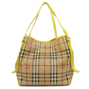 Burberry Tote Bag PVC Brown Nova Check