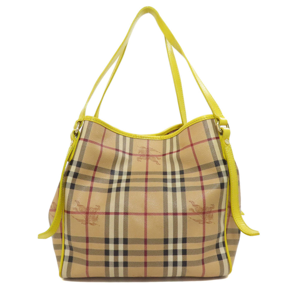 Burberry Tote Bag PVC Brown Nova Check