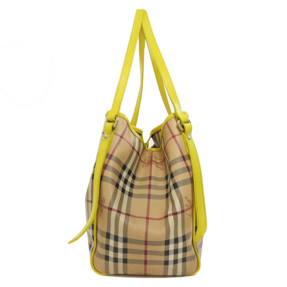 Burberry Tote Bag PVC Brown Nova Check