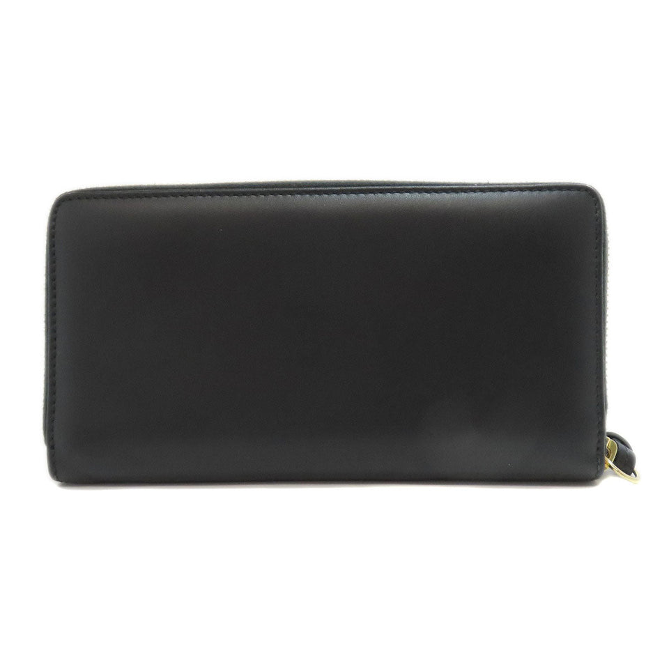 Gucci Long Wallet Purse 453393 leather black Jumbo GG Women