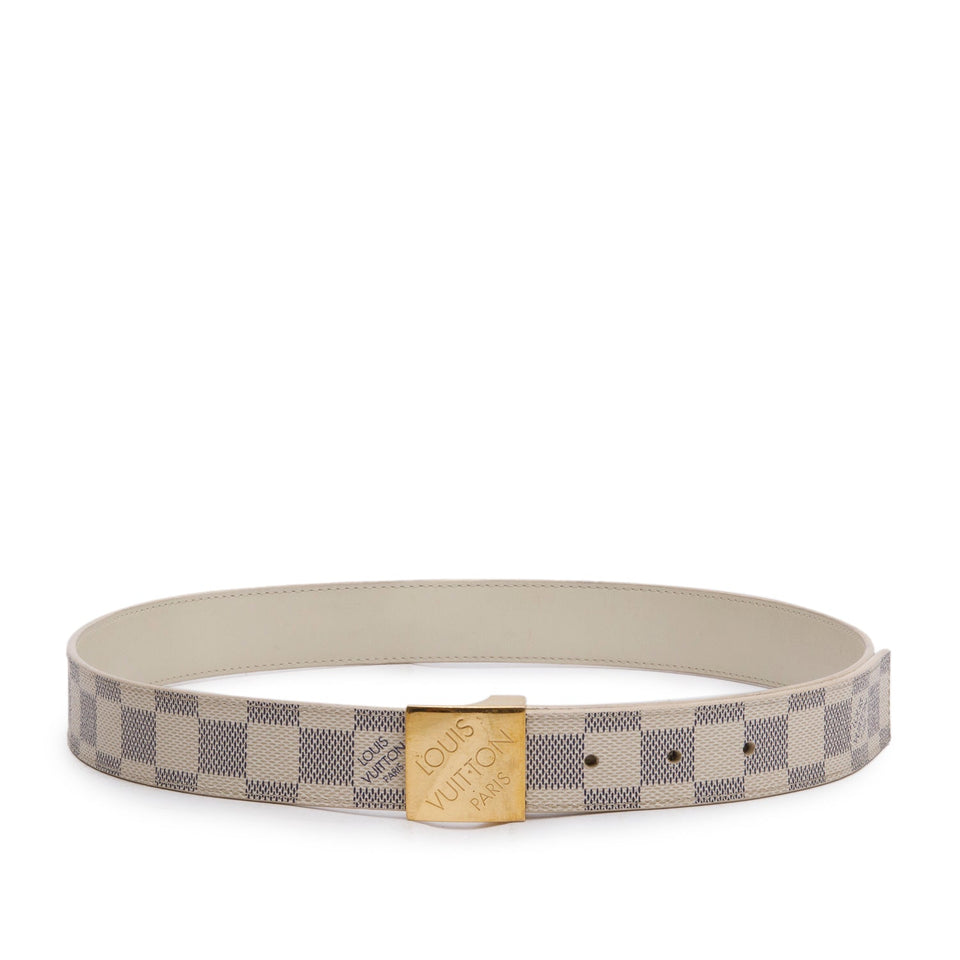 Louis Vuitton Damier Azur Canvas Ceinture 30 MM Belt 85 34