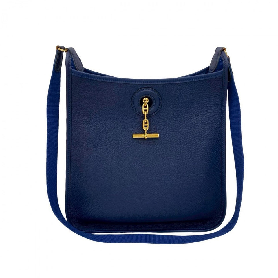 Hermes Shoulder Bag Togo Navy Vespa PM