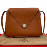 Hermes Shoulder Bag Taurillon Clemence Brown Christine