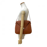 Hermes Shoulder Bag Taurillon Clemence Brown Christine