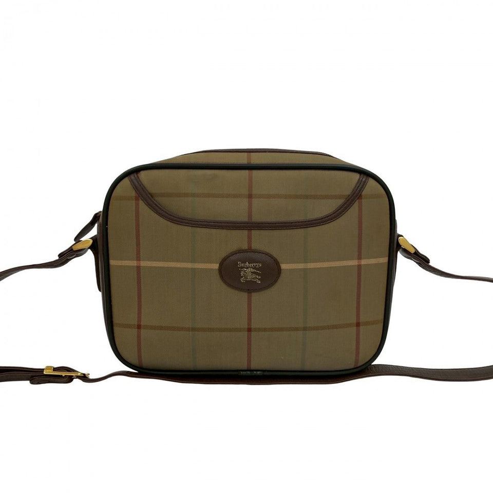 Burberry Shoulder Bag canvas Brown