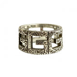 Gucci Ring Silver925 Silver Square G Arabesque