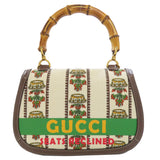 Gucci Handbag 681173 canvas Brown Bamboo bag 100th anniversary model Women