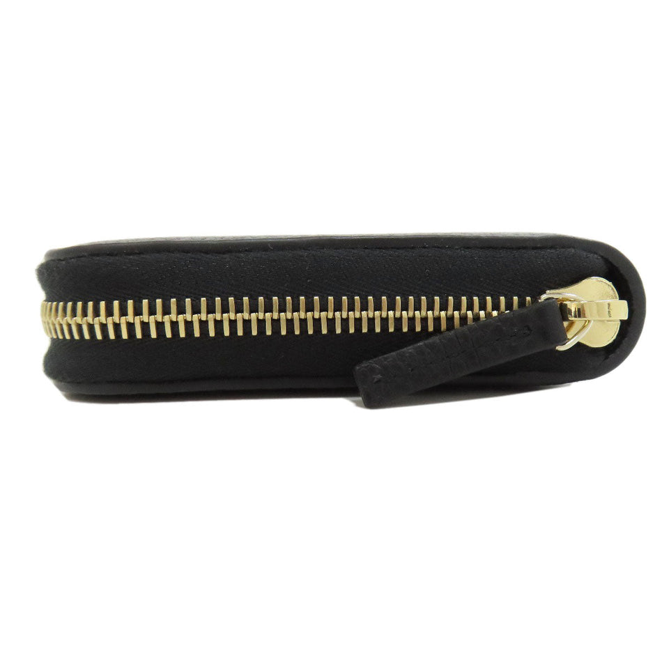 Gucci Long Wallet Purse 449347 leather black Interlocking G Women