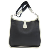 Hermes Shoulder Bag Taurillon Clemence black Evelyn PM SilverMetal Women