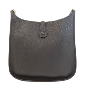 Hermes Shoulder Bag Togo black Evelyn 1 GM Gold Metal Women
