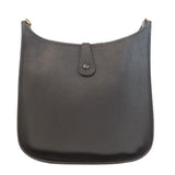 Hermes Shoulder Bag Togo black Evelyn 1 GM Gold Metal Women