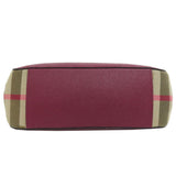 Burberry Shoulder Bag leather purple logo Women