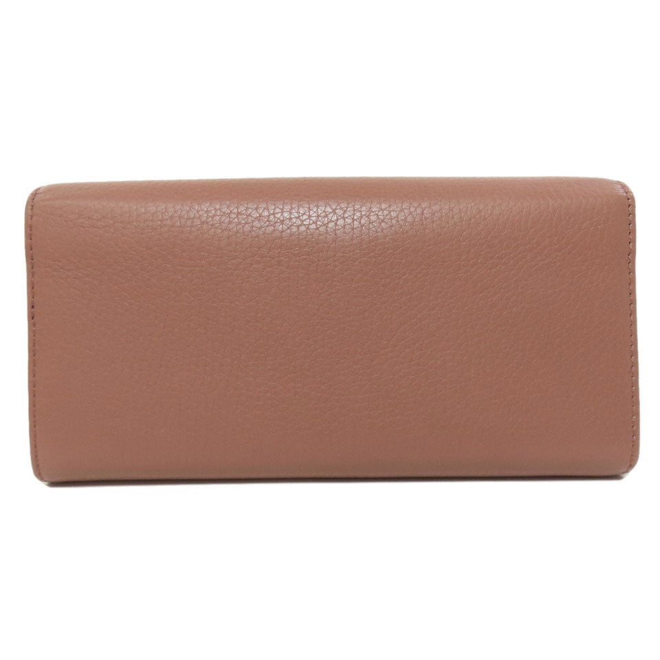 Gucci Long Wallet Purse 376186 leather pink Swing Women