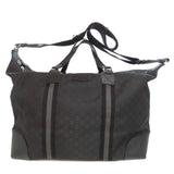 Gucci Boston Duffel bag 449180 Nylon black GG outlet Women