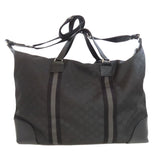 Gucci Boston Duffel bag 449180 Nylon black GG outlet Women