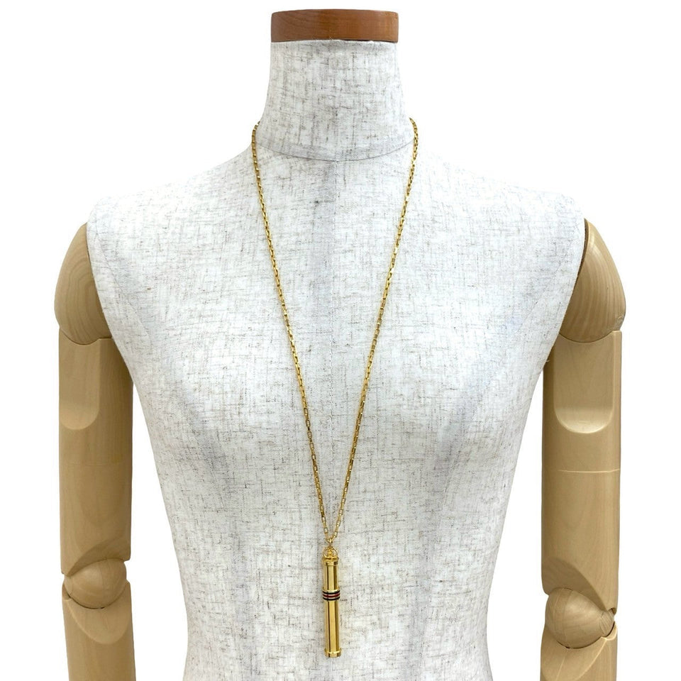 Gucci Necklace Gold Plated gold Sherry line Perfume Bottle Necklace