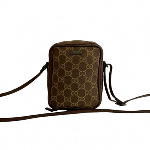 Gucci Shoulder Bag canvas Brown
