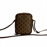 Gucci Shoulder Bag canvas Brown
