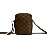 Gucci Shoulder Bag canvas Brown