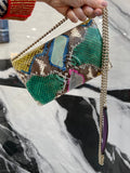 Gucci Soho Multicolor Python Crossbody Bag