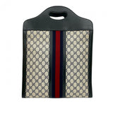 Gucci Handbag leather Navy Sherry line